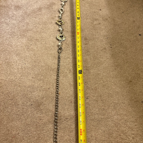 CHICO’S Metal Chain Embellished Adjustable Belt 42” Long - Picture 5 of 6